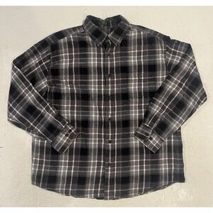 St Johns Bay Classic‎ Checkered Plaid Button Down Shirt Multicolor Men's Size XL